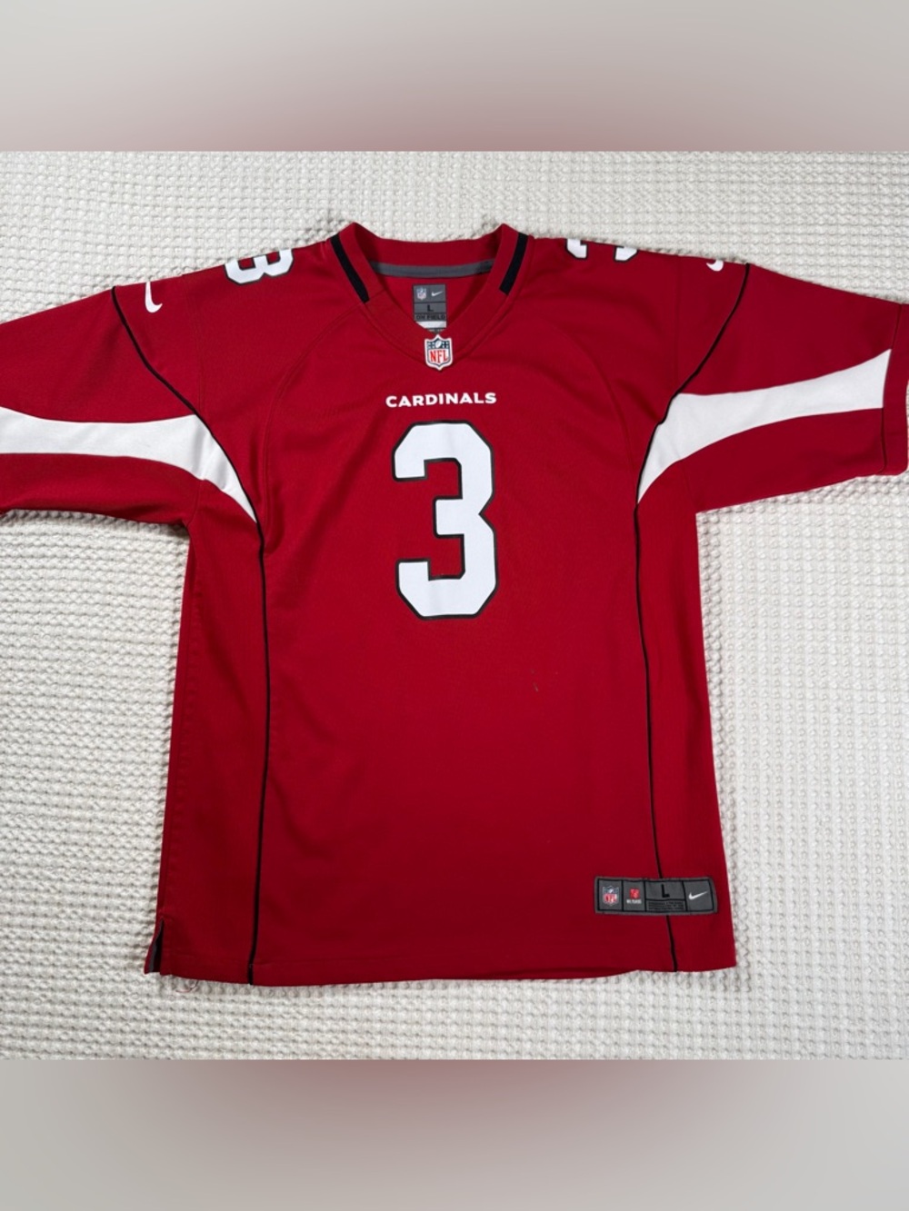 Nike Arizona Cardinals Palmer #3 Jersey NFL On Field Mens Size L Red